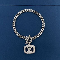 ルイヴィトン 偽物 メンズ チェーン ブレスレット LV vut30655