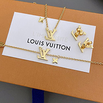 ルイヴィトン 偽物 ピンク コリエ LV アイコニック ネックレス/ピアス/ブレスレット M01215