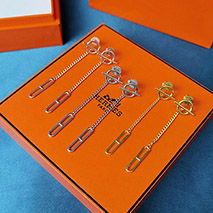 エルメス スーパーコピー ファランドール 18K ローズゴールドピアス 3色 H219592B00