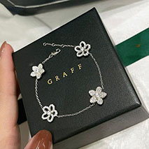 グラフ コピー GRAFF ワイルドフラワー パヴェダイヤモンド ブレスレット RGB515