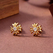 クロムハーツ スーパーコピー ピアス CH プラス 22kゴールド ダイヤモンド Kud33898
