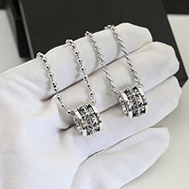 クロムハーツ 偽物 ロールチェーン/18インチ 925シルバー Kum30874