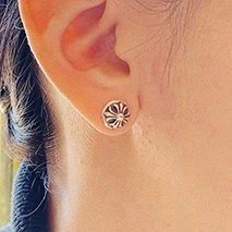 クロムハーツ スーパーコピー クロスボール ダイアモンド ピアス シルバー Kux93394