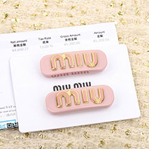 ミュウミュウ 偽物 プレックスｘメタル ヘアクリップ mya45518