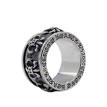 クロムハーツ コピー BSフレア FLEUR SPINNER RING スピナー リング Kus11776