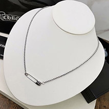 クロムハーツ スーパーコピー 安全ピン ネックレス CH プラス Safety Pin 41cm Kur96573