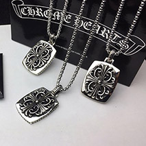 クロムハーツ コピー ネックレス CHクロス ダガードッグタグ シルバー Kuz80915