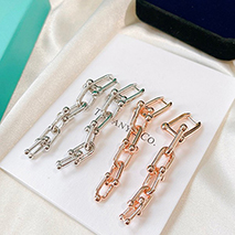 ティファニー 偽物 ハードウェア グラジュエイテッド リンク ピアス Tie06699