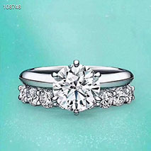 ティファニー 偽物 Soleste 婚約指輪 リング Tit32122