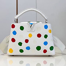 ルイヴィトン×YK カプシーヌ BB 偽物 ハンドバッグ ホワイト M21637