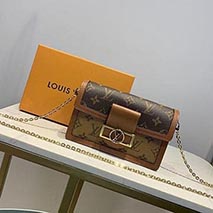 ルイヴィトン ショルダーバッグ 偽物 モノグラム ポルトフォイユ ドーフィーヌ M68746