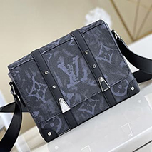 ルイヴィトン トランク メッセンジャーバッグ偽物 ブルー M57271
