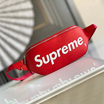 ルイヴィトンx シュプリーム ショルダーバッグ 偽物 コラボ バムバッグ BUMBAG RED 赤 vur60762