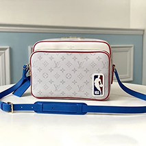 ルイヴィトン x NBA コラボ NIL メッセンジャー コピー ショルダーバッグ ホワイトモノグラム M85141