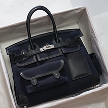エルメス 偽物 バーキン カーゴ 35cm トワルアッシュ×スイフト erx28121