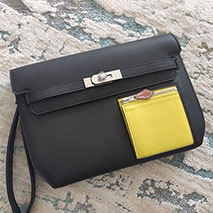 エルメス スーパーコピー Kelly depeches 25 ケリー ブラック erd14460