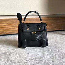 エルメス 偽物 ケリードール ブラック ゴールド金具 erp07693