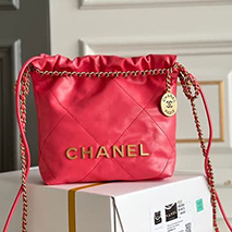 シャネル スーパーコピー ミニトートバッグ 22bag レッド shd89124