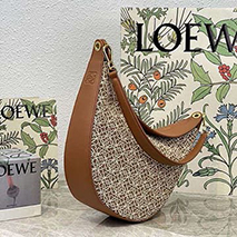 ロエベ 偽物 ルナバッグ アナグラム ジャカード＆クラシック カーフ loa97458