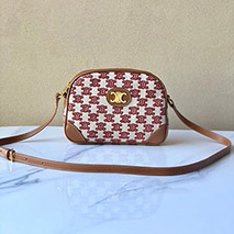 セリーヌ 偽物 ショルダーバッグ カメラバッグ トリオンフの刺繍 194332CS81