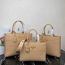 プラダ スーパーコピー ステッチモチーフ ラージ レザー ハンドバッグ 3サイズ 1BA378VOCOASK