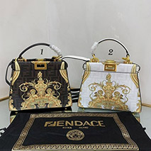 フェンディ コピー ×ヴェルサーチェ ピーカブー ハンドバッグ 2色 fen37220