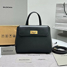 バレンシアガ 偽物 マネー スモール ハンドル レザー ハンドバッグ bac05669