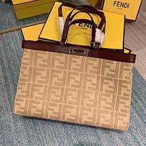 フェンディ コピー ピーカブー エックストート キャンバス バッグ fej50362