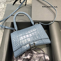 バレンシアガ 偽物 クロコダイル型押し HOURGLASS ハンドルバッグ bax53445