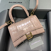 バレンシアガ 偽物 クロコダイル型押し HOURGLASS ハンドルバッグ bar82354