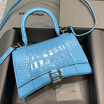 バレンシアガ コピー クロコダイル型押し HOURGLASS ハンドルバッグ ban33405