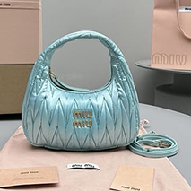 ミュウミュウ コピー ミュウ ワンダー ホーボーバッグ myx51483