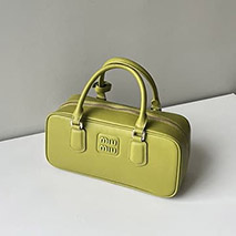 ミュウミュウ 偽物 レザートップハンドバッグ myj38637