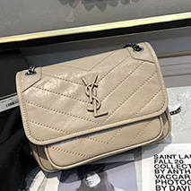 サンローラン コピー ショルダーバッグ ニキ ベイビー クリンクルヴィンテージレザー Sav69448