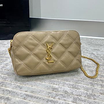 サンローラン スーパーコピー ショルダーバッグ ベッキー ダブルジップポーチ ラムスキン 6089411D3091000