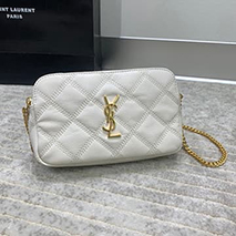 サンローラン スーパーコピー ショルダーバッグ ベッキー ダブルジップポーチ ラムスキン 6089411D3099207