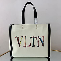 ヴァレンティノ コピー トートバッグ ショッピングバッグ NEON VLTN キャンバス ミディアム Vum18973