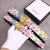グッチ コピー GGプリントインターロッキングバックル付ベルト 2サイズ gup58496
