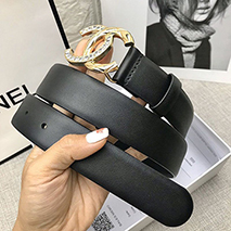 シャネル 偽物 カーフスキン ベルト 30mm メタル ストラス shb49281