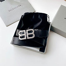 バレンシアガ 偽物 BB ロゴ レザーベルト bah85741