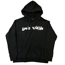 ルイヴィトン 偽物 LV グラフィックフーディ パーカー 黒 1A9SVP