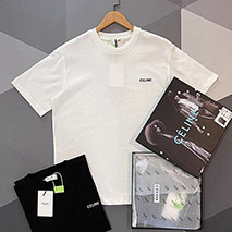 セリーヌ スーパーコピー コットン ジャージー Tシャツ ロゴ Cef03426