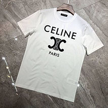 セリーヌ コピー パリ トリオンフ Tシャツ コットン ブラック ホワイト Cef15781