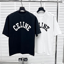 セリーヌ スーパーコピー ルーズフィット コットンニット Tシャツ 2色 Cez79851