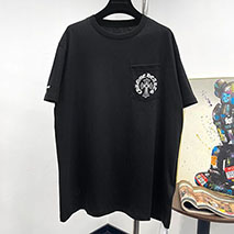 クロムハーツ 偽物 ホースシュー ホワイトコットン Tシャツ Kuw19874