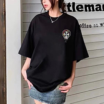 クロムハーツ コピー ネック ロゴ Tシャツ 半袖 Kuv47012