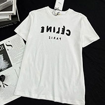 セリーヌ スーパーコピー コットン ジャージー Tシャツ ロゴ Cei25360