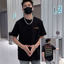 クロムハーツ スーパーコピー Tシャツ CHプラス ブラック メンズ Kur59401