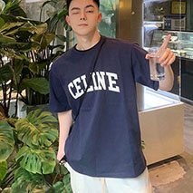 セリーヌ コピー ロゴ Tシャツ Cee86573