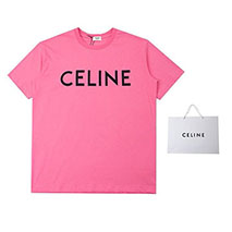 セリーヌ 偽物 tシャツ 激安 ユニセックス ルーズ ロゴプリント Ceh33343